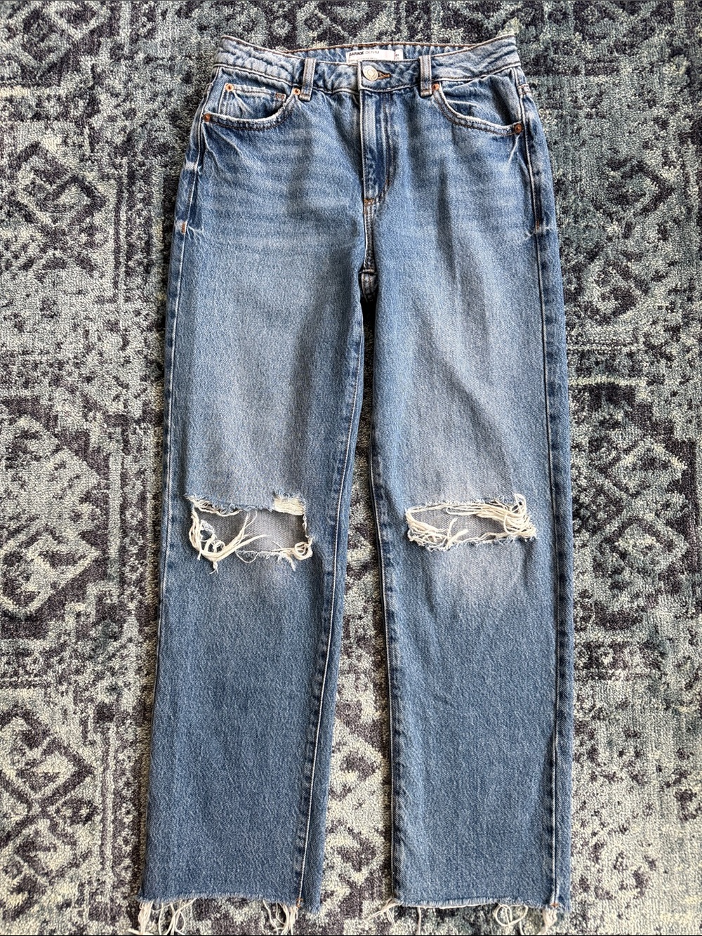 Garage Blue Distressed Jeans